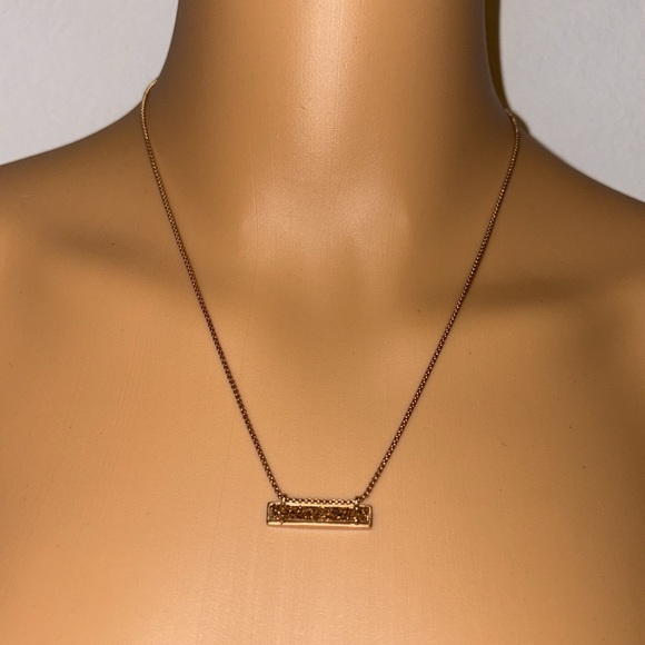 Kendra Scott Leanor Necklace in Rose Gold Tone Drusy necklace - Picture 8 of 10